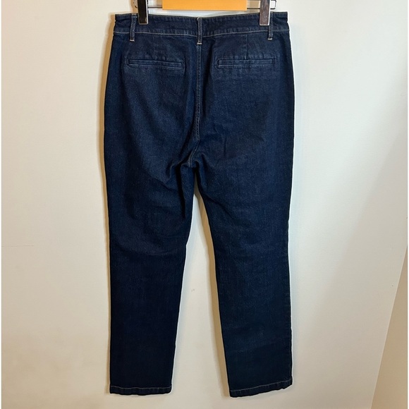 LRL Ralph Lauren | Straight Leg Mid Rise Dark Jean | Side Seam Pockets | Size 6 - Picture 4 of 9